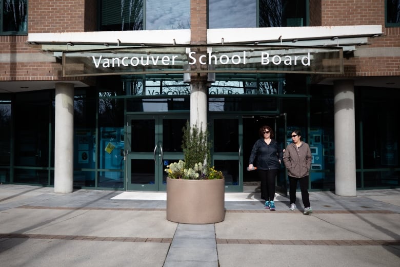 The exterior of the Vancouver School Board buiding.