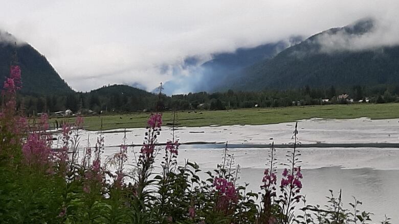 Stewart, B.C., as seen from the road to the border with Hyder, Alaska.