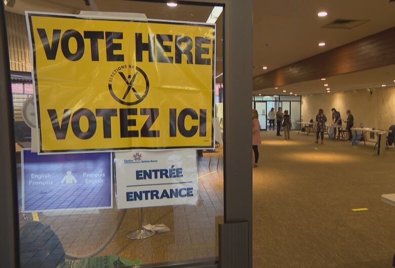 An Elections New Brunswick polling station.