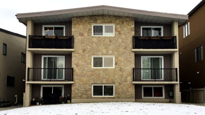 An apartment complex in southwest Calgary.