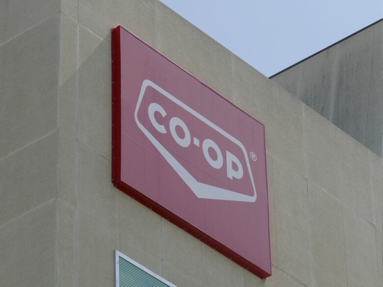 Co-op sign in Saskatoon. 