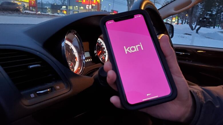 kari app on a phone