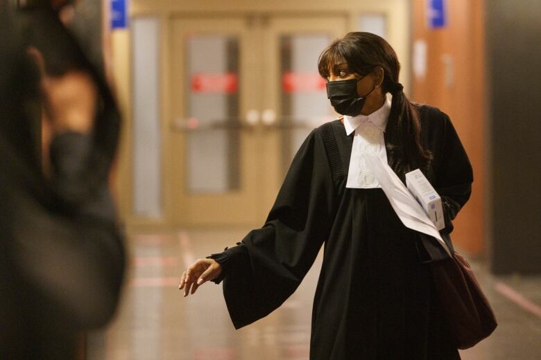 Defence lawyer Elfriede Duclervil represented Ali Ngarukiye in court in Montreal. 