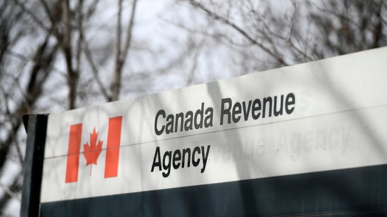 A Canadian government sign for the Canada Revenue Agency.