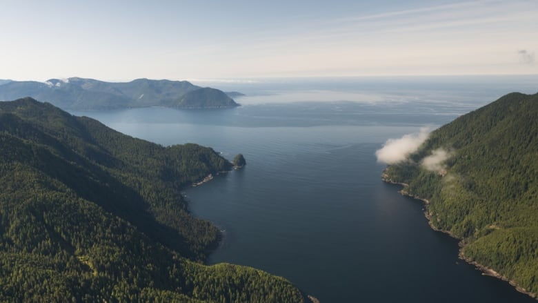 An aerial view of picturesque islands.