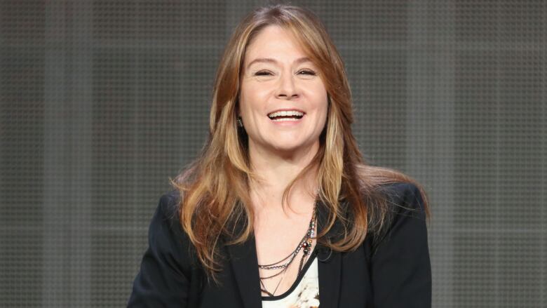 Megan Follows laughing.