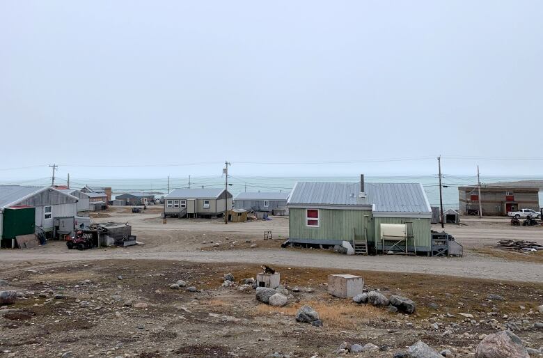 Some houses in an Arctic community.