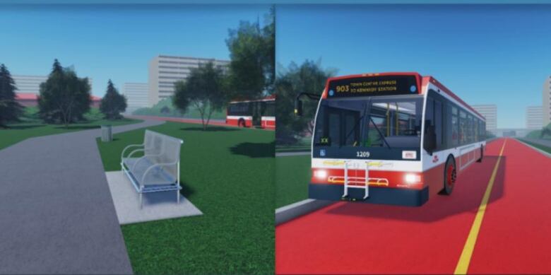 Graphic of dedicated bus lane.