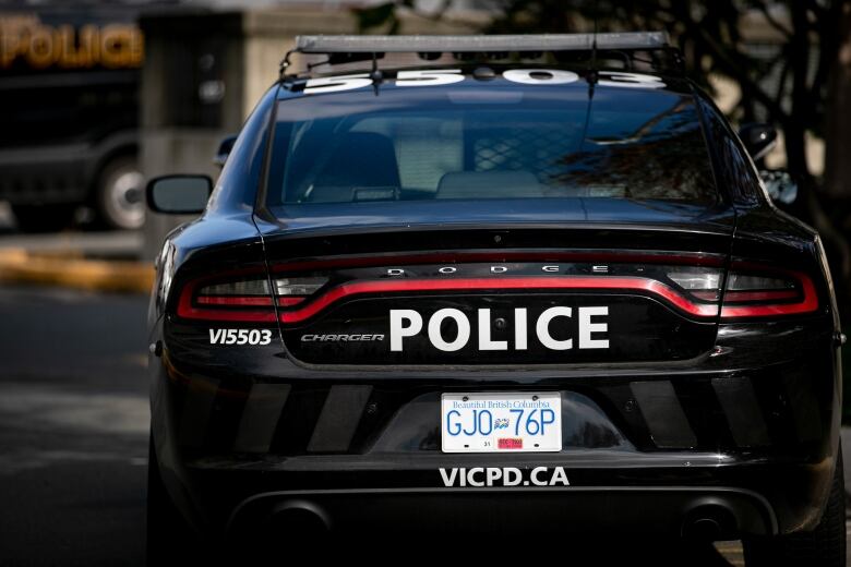 The back of a Victoria Police car.