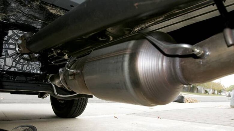 Underside of a vehicle.