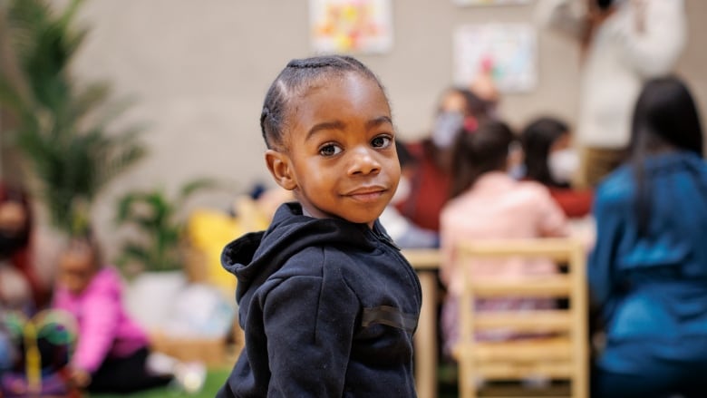 A child at a child-care centre.