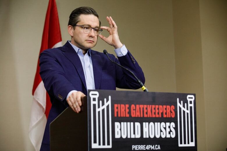 Conservative MP Pierre Poilievre speaks during a news conference in Toronto, on April, 19, 2022.