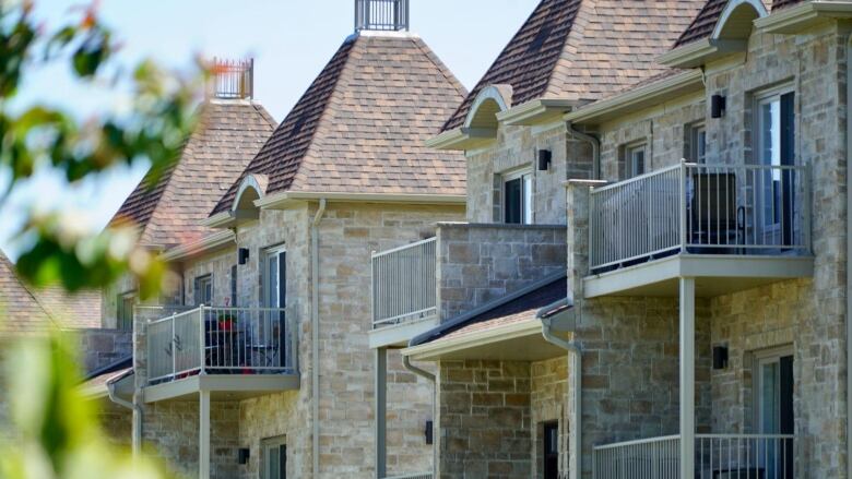 Row of townhouses.