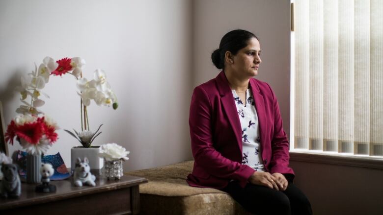 Kirandeep Mangat is pictured in her home in Surrey, British Columbia on Monday, July 4, 2022.