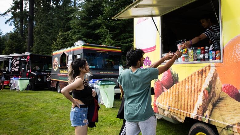 At Surrey's FVDED In The Park electronic music festival, which went cash-free this year, there were long lineups to get in and food trucks deserted because of Rogers network services preventing debit card payments throughout Friday, July 8, 2022.