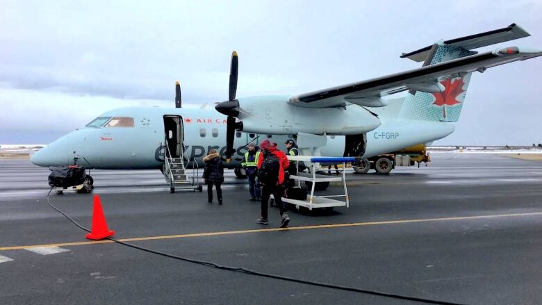 small plane on runway