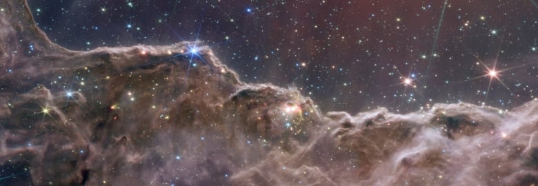 A nebula as seen through the telescope. 