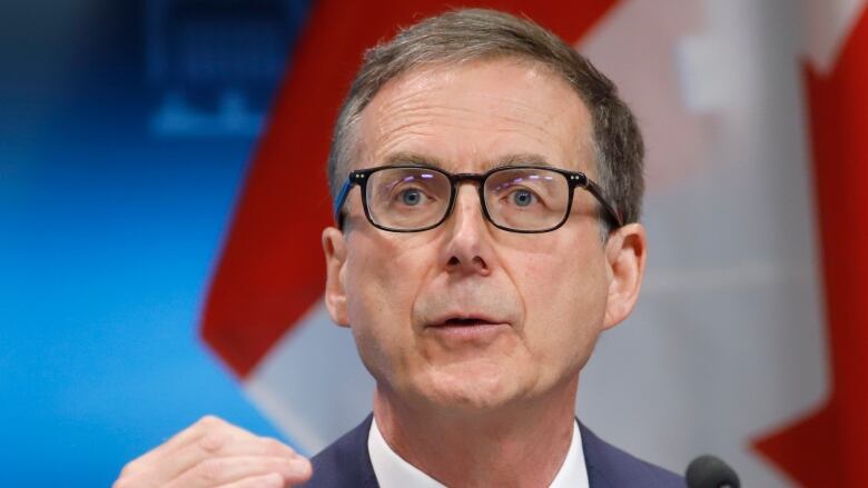 Governor of the Bank of Canada Tiff Macklem speaks at a press conference in Ottawa on Thursday, June 9, 2022.