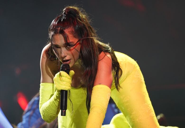 Dua Lipa performs at the United Center on Wednesday, March 9, 2022, in Chicago.