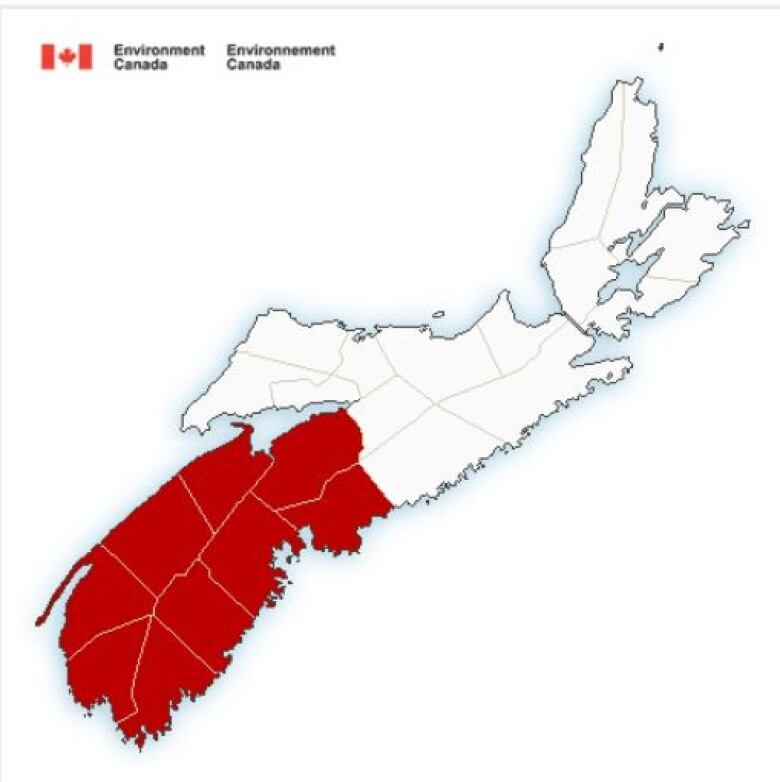 The national weather forecaster says over the next three days, southwestern Nova Scotia can expect maximum daily temperatures between 29 and 32 degrees with humidity it'll feel more like 36 to 40 degrees.