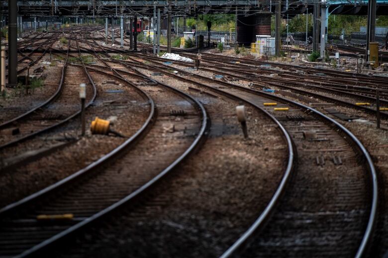 Train tracks.