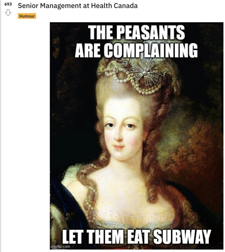 A meme of Marie Antoinette.