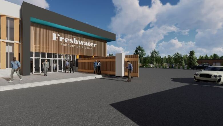 Artist's rendering of what the proposed Freshwater Production Studios would look like 