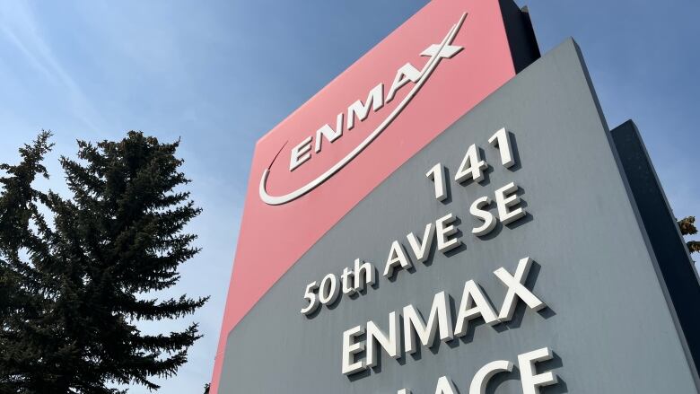 A sign reading Enmax is pictured.