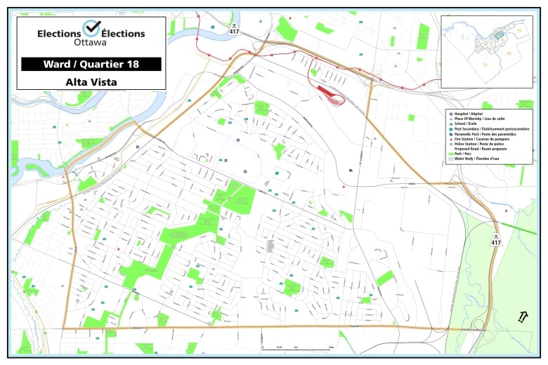 A map shows the boundaries for Ward 18 Alta Vista.