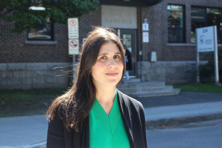 Picture of a woman standing outside