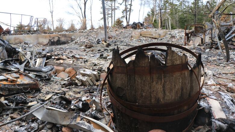 Gabriel Wortman's burned home