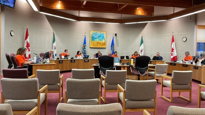 City councillors in the chamber