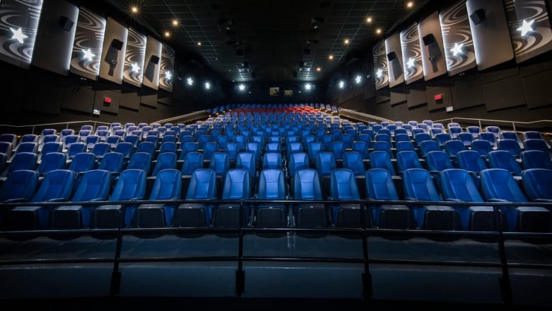 A movie theatre auditorium.