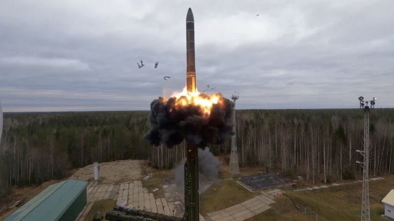 A ballistic missile is launched.