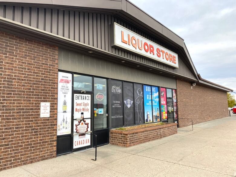 A liquor store can be seen it is on Idylwyld in Saskatoon.