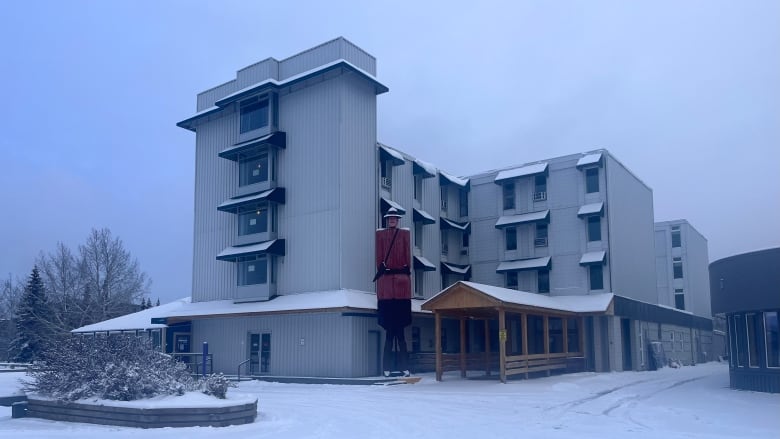 Exterior view of the former Coast High Country Inn in Whitehorse.