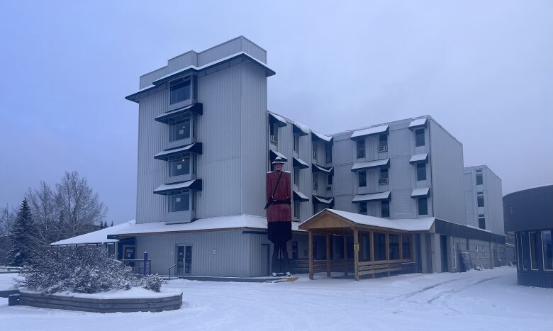 Exterior view of the former Coast High Country Inn in Whitehorse.