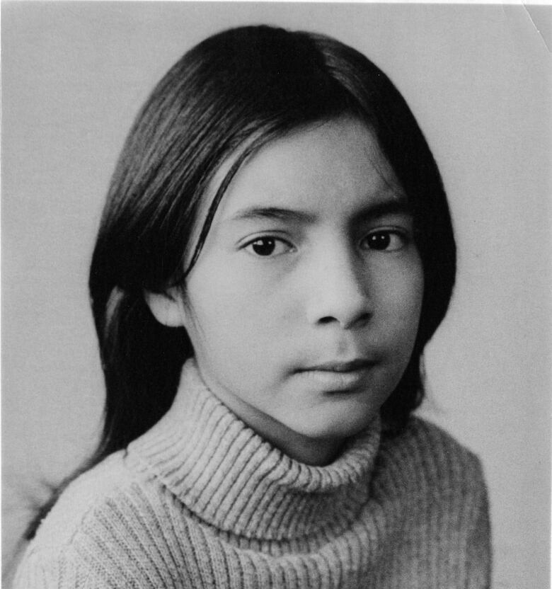 A portrait of a young girl.