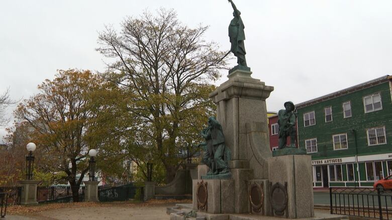 A photo of the National War Memorial in Downtown St. John's.