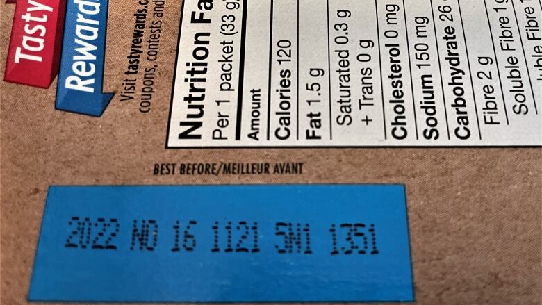 Best before date on box