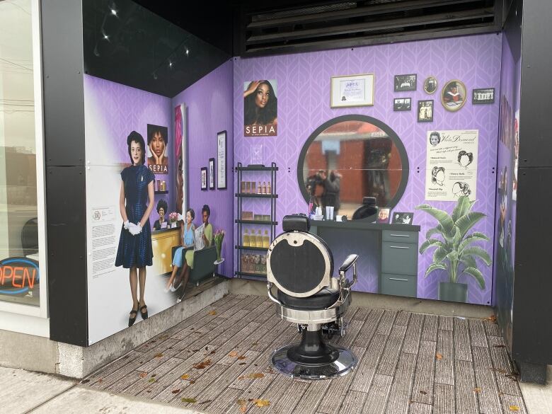 An image of Viola Desmond's salon