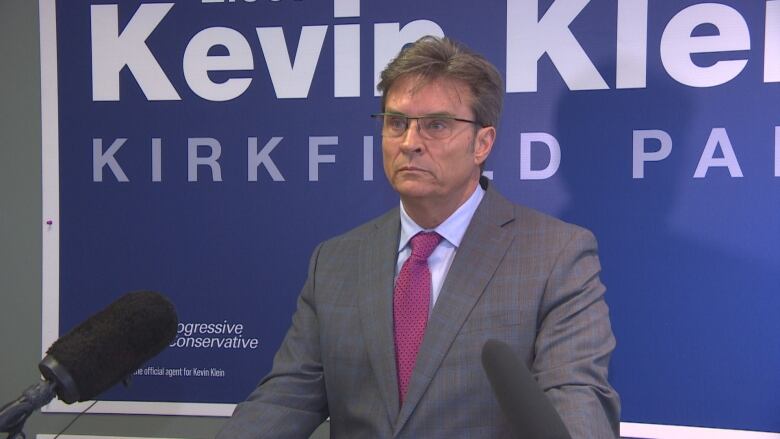 Manitoba Progressive Conservative nominee Kevin Klein, seeking victory in this month's Kirkfield Park byelection, says residents cannot trust the NDP when it comes to their plan for health care, especially as it relates to the Grace Hospital.