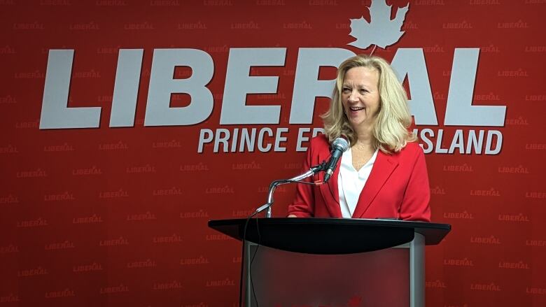 Sharon Cameron at podium