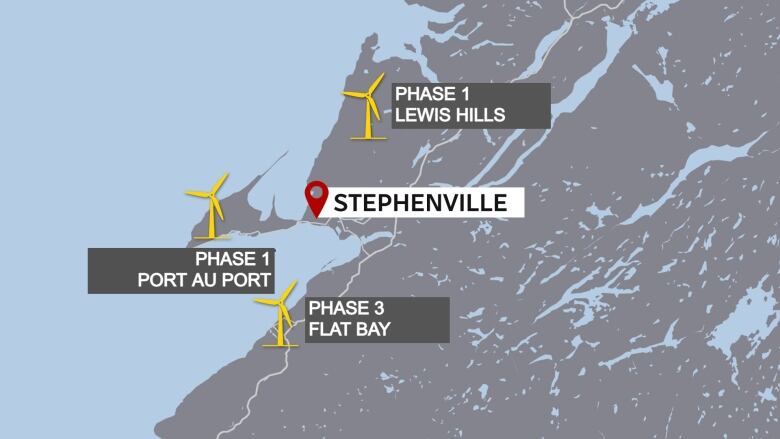 A map of Western Newfoundland.