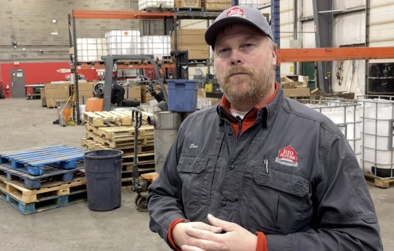 Eric Grand-Maison, the president of Big House Converters, is pictured inside his southeast business. 