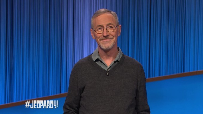 A Jeopardy contestant is pictured.