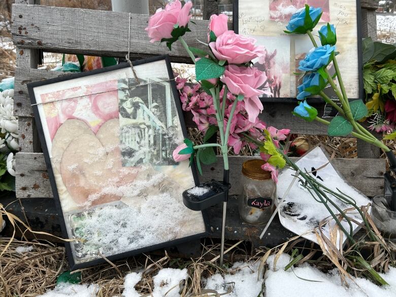 Eastway Tank victim mementos at site January 9, 2023