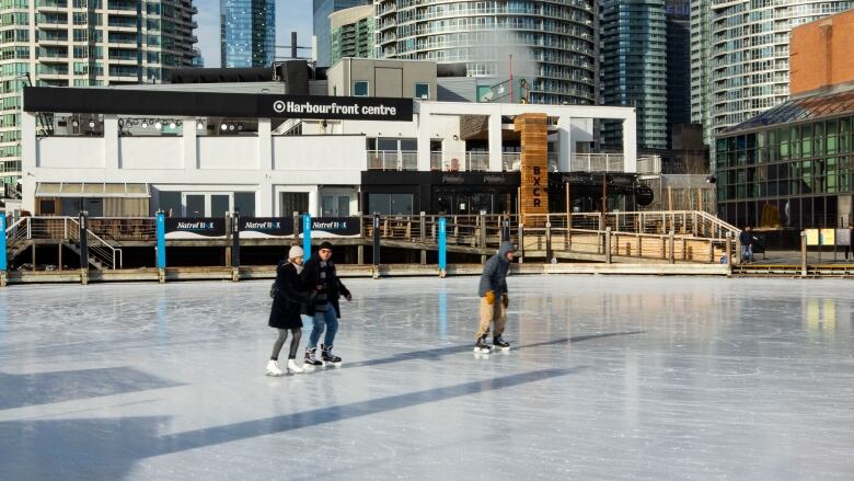 Toronto's Harbourfront skating rink, with an up-close view of the CN Tower, will be replaced with a plaza open year-round. 