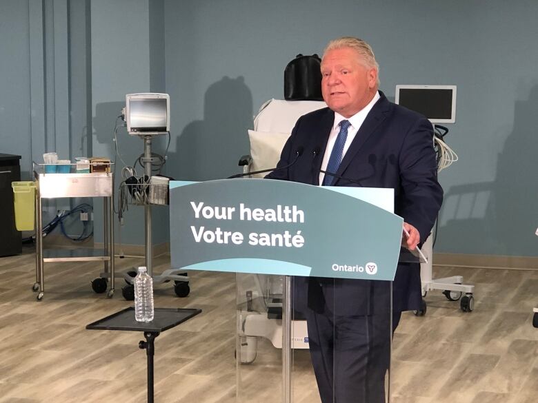 Ontario Premier Doug Ford made an announcement about allowing for-profit clinics to offer more surgeries, which Ontarians use their OHIP cards to pay for.