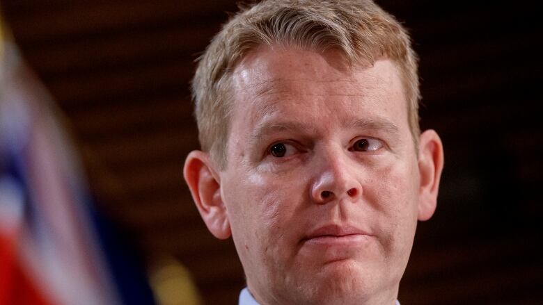 Chris Hipkins, seen in an October 2021 photo, is set to replace Jacinda Ardern as New Zealand's prime minister.